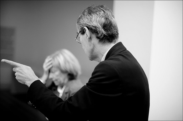 Alfred Paquement (Centre Georges Pompidou Paris) at Pierre Soulages Press Conference Martin-Gropius-Bau Berlin