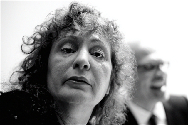 Nan Goldin and Thomas Köhler at Press Conference Berlinische Galerie