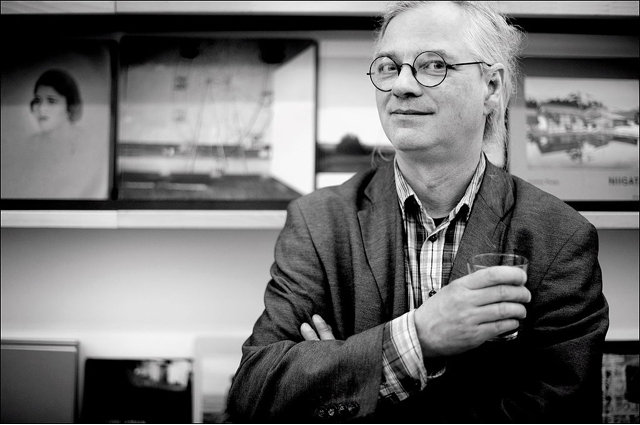 Hannes Wanderer at a Book Presentation 25Books Berlin