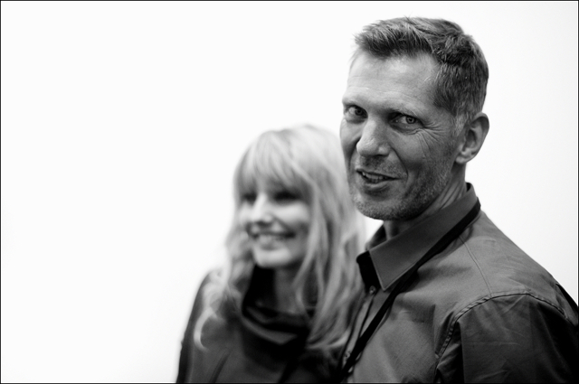 Erwin Olaf and fan at Paris Photo