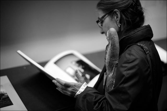 Visitor at Kasseler Fotobuchtage at Le Bal Paris