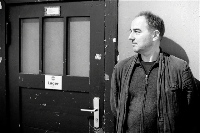 Jörg Sasse at the press view for Speicher II at C/O Berlin