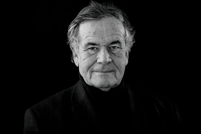 Bruno Barbey at his exhibition Passages at Willy-Brandt-Haus Berlin